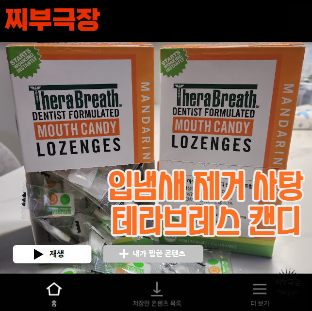  (내돈내산) 입냄새 제거에 직빵인 민트 캔디 - 테라브레스 로젠디 민트사탕 제품 리뷰