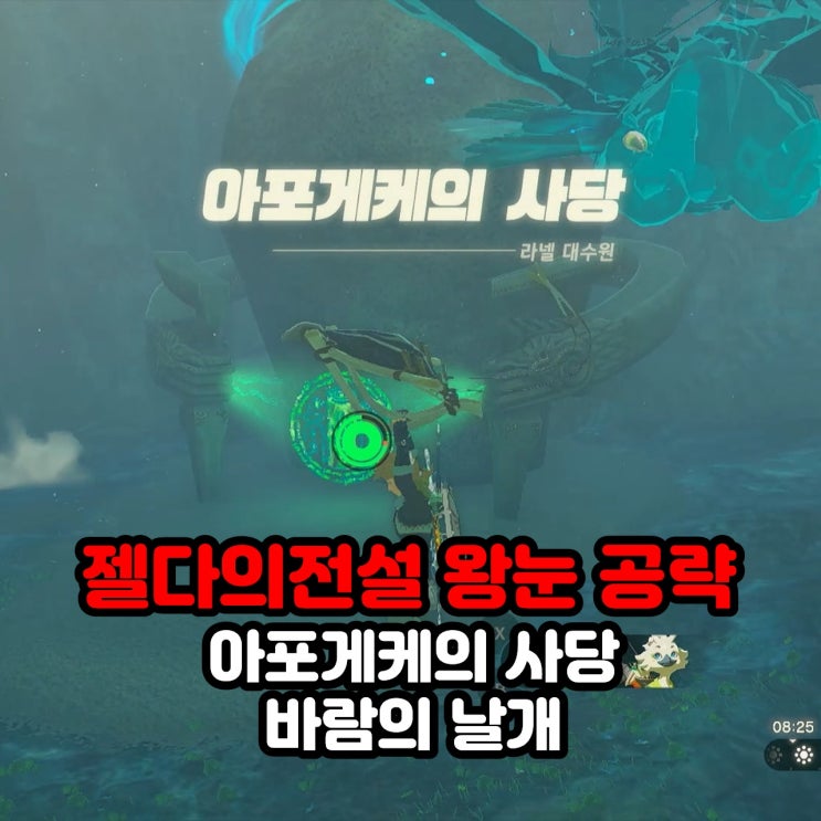  아포게케의 사당(바람의 날개) 공략 / 젤다의 전설 왕눈 왕국의 눈물 라넬 대수원
