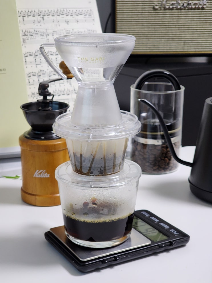 홈카페 커피용품 핸드드립 쉽게 내리는 방법 커피드리퍼 더가비 마스터A 핸드드립세트