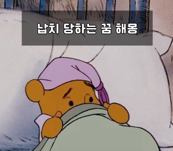 납치 당하는 꿈 해몽 모음 총정리 #해석 풀이