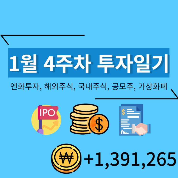  1월 4주차 투자일기 (+1,391,265)