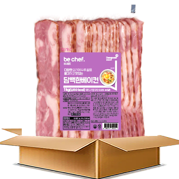  동원 비셰프 담백한 베이컨 (1kg x 10개) 대용량 쫄깃 맛집 황금레시피