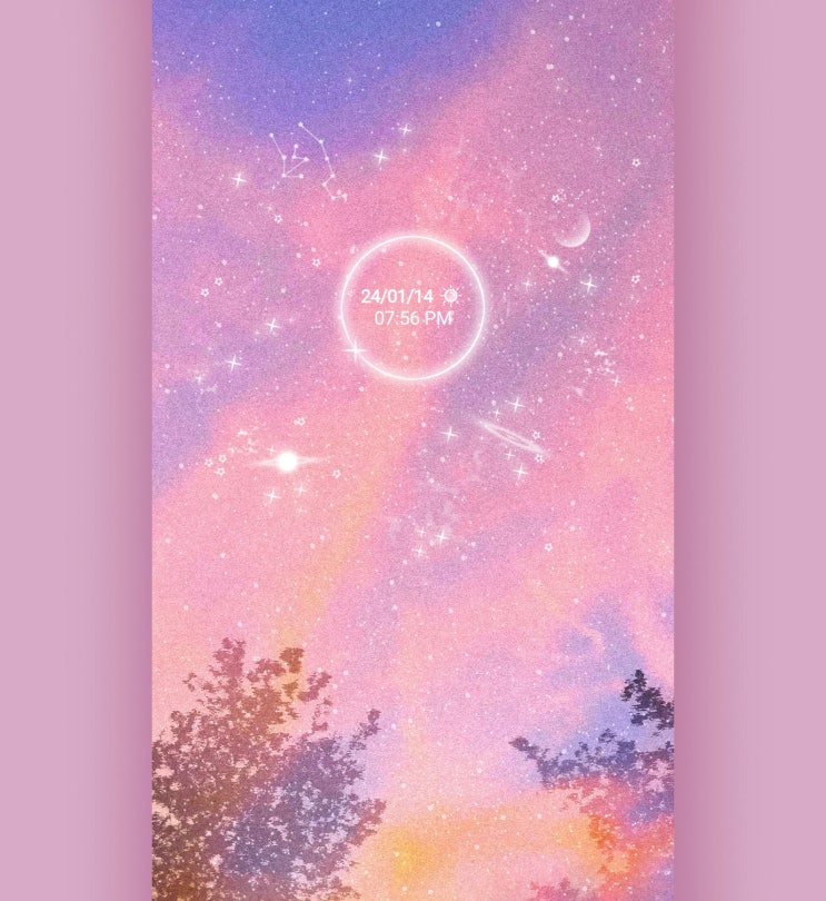  [KWGT 위젯 테마] Starry Night : 유료