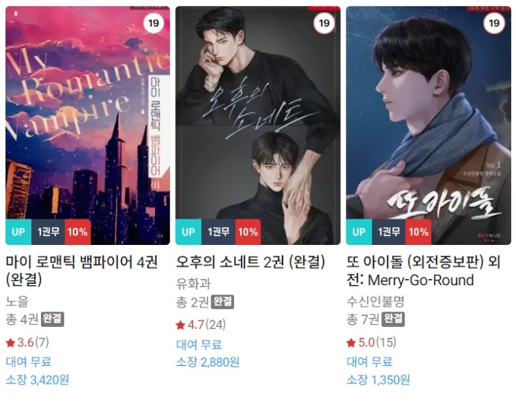 BL소설 신간) 24년 1월 22~26일 신간