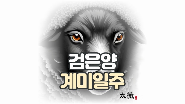  검은 양을 뜻하는 "계미일주"