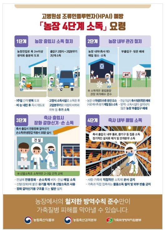 전남 무안군 종오리 농장,H5형 고병원성 조류인플루엔자 확진 전남 무안군 종오리 농장,H5형 고병원성 조류인플루엔자 확진