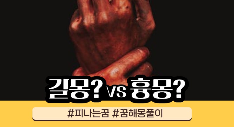 눈 입 귀에서 피나는꿈 상세한 꿈해몽풀이~