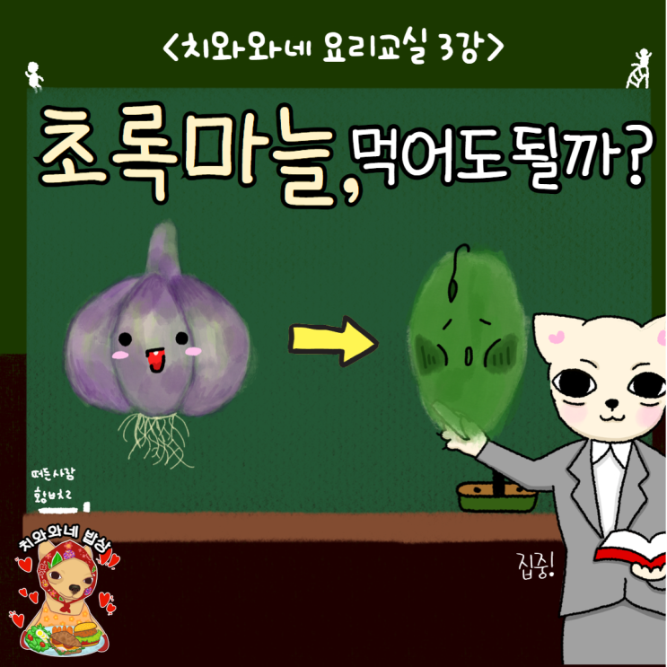  초록색 다진마늘 녹변 변질 원인 먹어도될까?