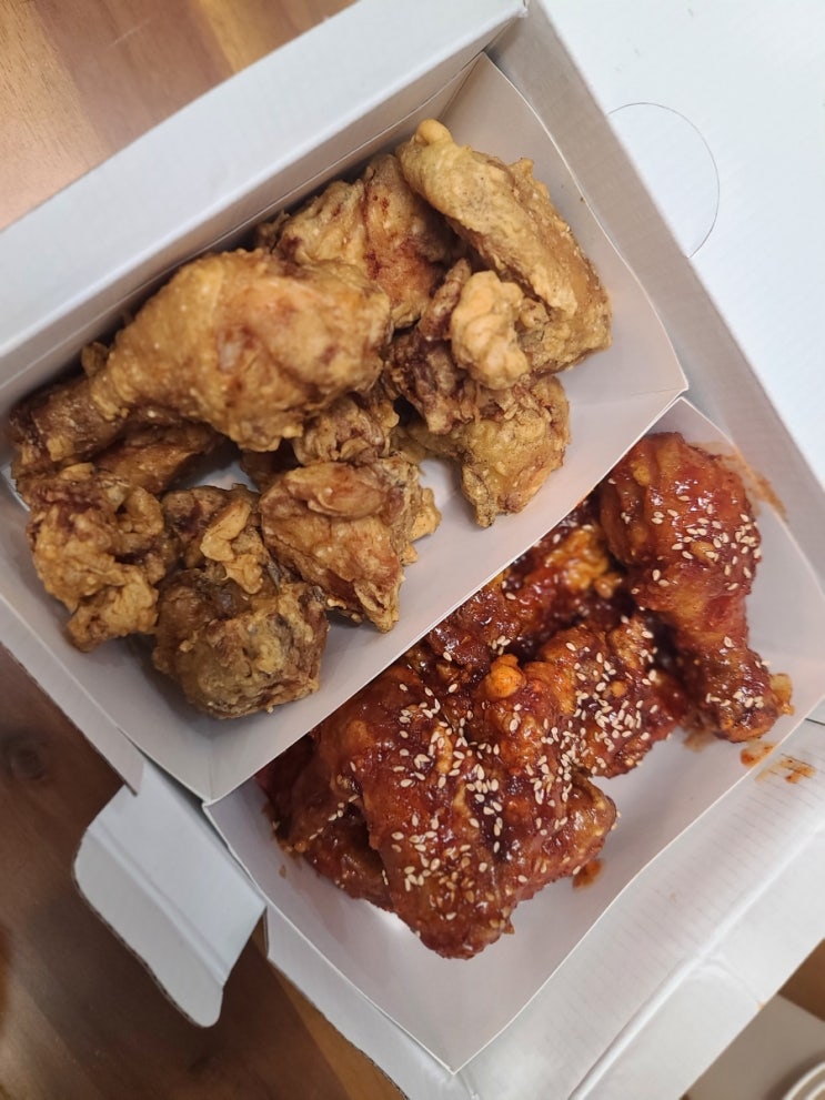 부여 치킨 맛집 노상치킨 포장 후기