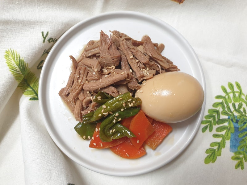 계란장조림 돈육장조림 만들기 돼지고기안심장조림 꽈리고추장조림