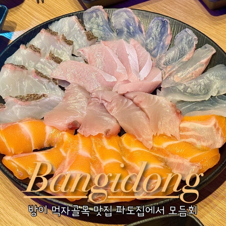  방이 먹자골목 술집 파도집 방어 회 맛집