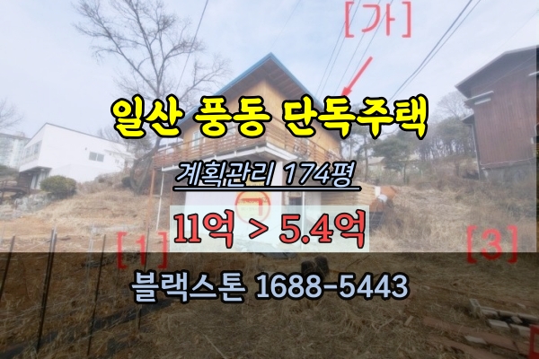  일산 풍동 단독주택 경매 토지 170평 백마역 5억대