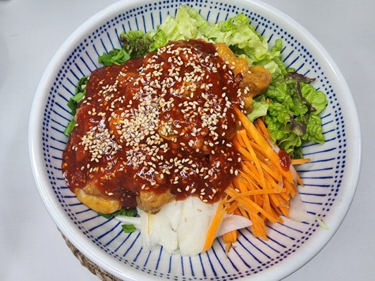  향긋한 멍게비빔밥 레시피, 새콤달콤 멍게비빔밥