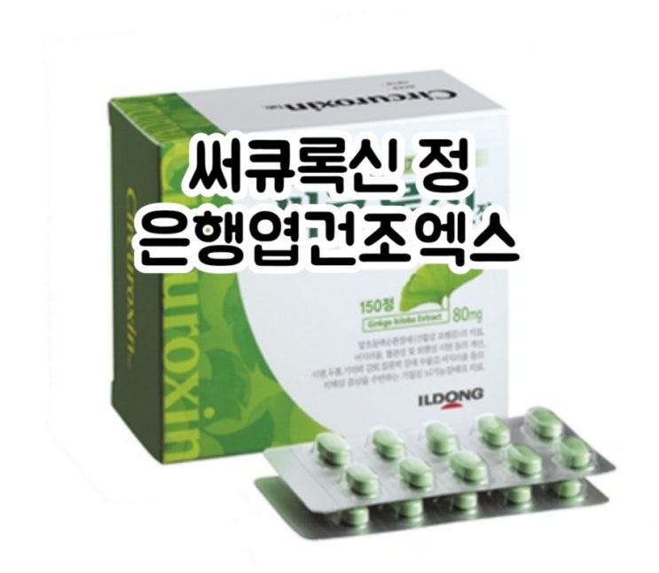  써큐록신 써큐록신정 은행엽건조엑스 효능 용법 부작용 주의사항