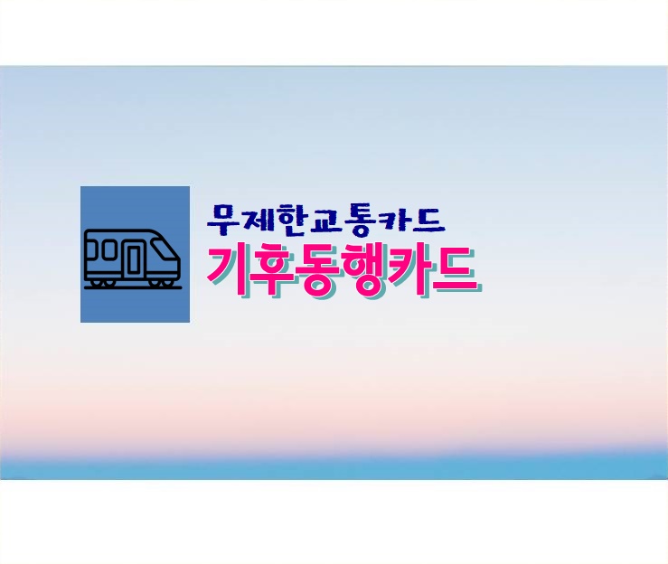 무제한 교통<b>카드</b>, <b>기후 동행 카드</b> 후기