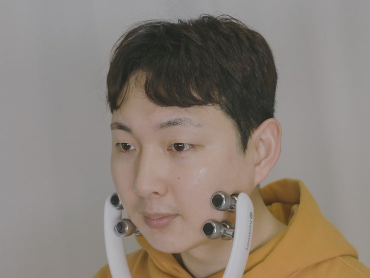 얼굴 브이라인 만들기, 혼바디롤러 턱 마사지 리프팅 효과 후기