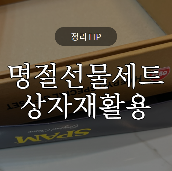  [일상] 명절선물세트 상자 활용하기