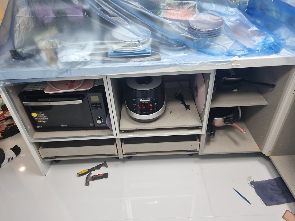 싱크대문짝서랍장교체