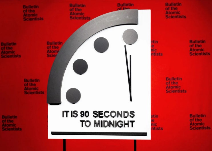  '세계종말까지 90초' 지구종말시계(Doomsday Clock)의 시작과 의미, 역사 등