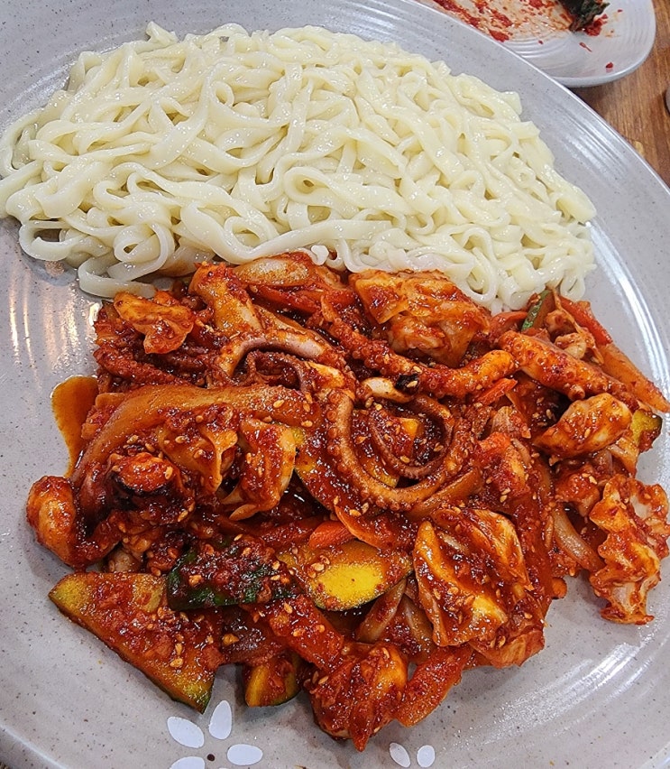  중랑구 옛가칼국수 - 낙지볶음면과 칼국수, 해물파전이 겁내 맛있는 중랑역 근처 상봉동 맛집