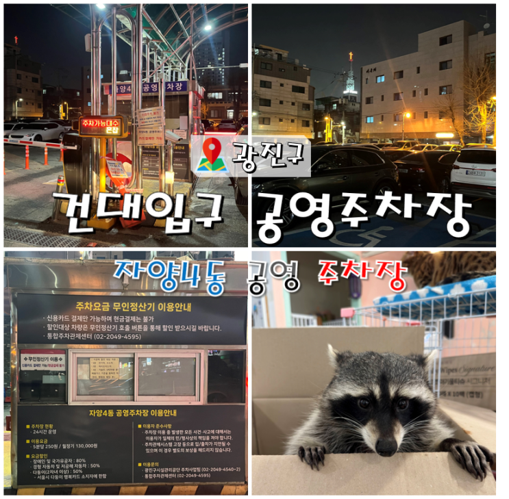  건대입구역 공영주차장 (자양4동 공영주차장)