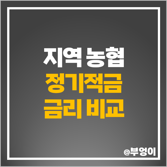 농협 적금 특판 추천 고금리 단기 6개월 1년 정기적금 금리 비교 농협 적금 특판 추천 고금리 단기 6개월 1년 정기적금 금리 비교