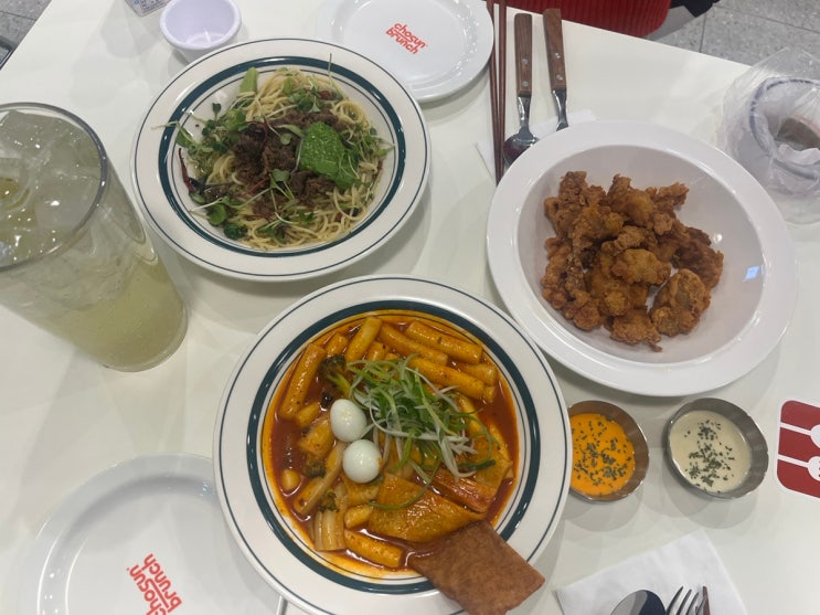  [부평맛집] 가성비 좋은 조선부런치에서 떡볶이, 파스타, 치킨 먹은 후기