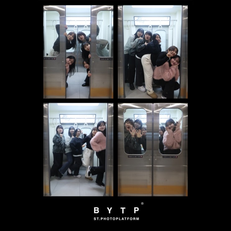  홍대 놀거리 홍대셀프사진관 BYTP 지하철, 엘레베이터 컨셉사진관