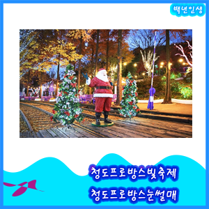청도프로방스빛축제 와 청도프로방스눈썰매