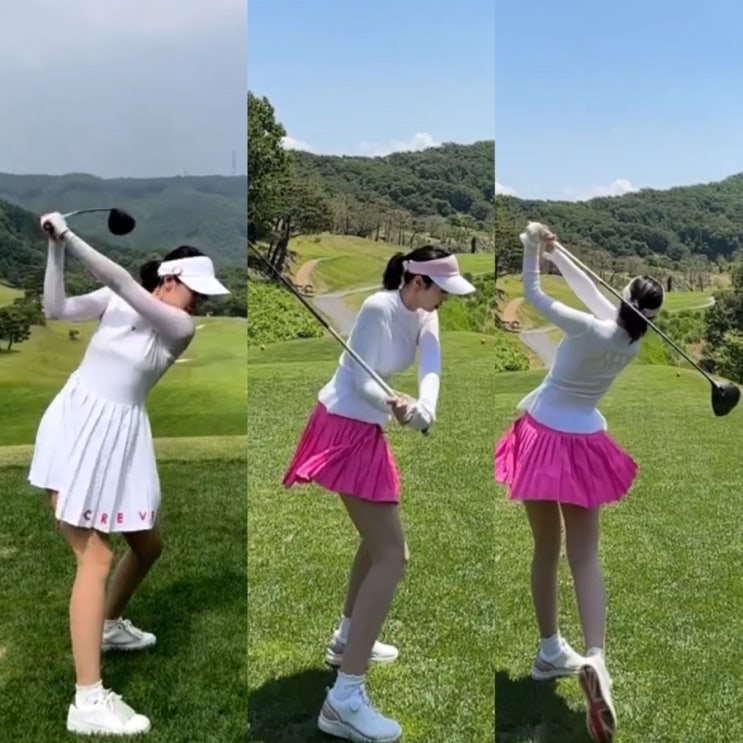  운정 골프레슨 여자 드라이버 우드가 두려우신 분? 스윙영상
