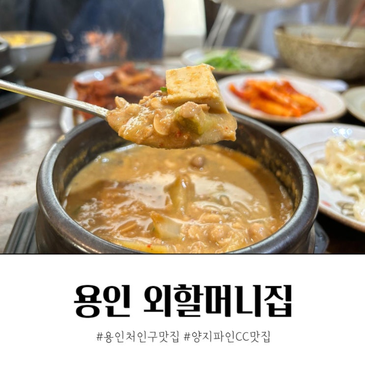  용인 처인구 맛집 양지 외할머니집 청국장