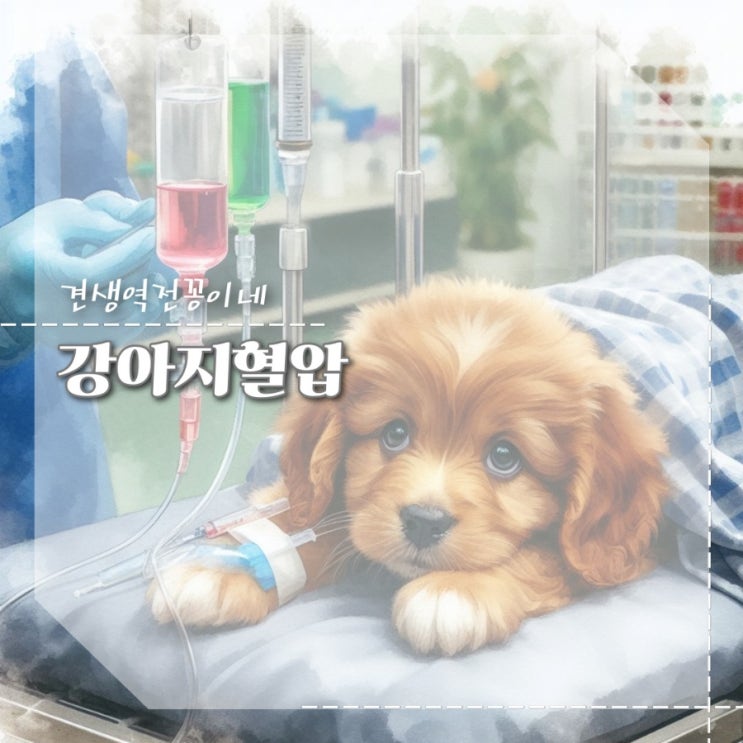  강아지혈압 재는법 저혈압 고혈압 증상 관리