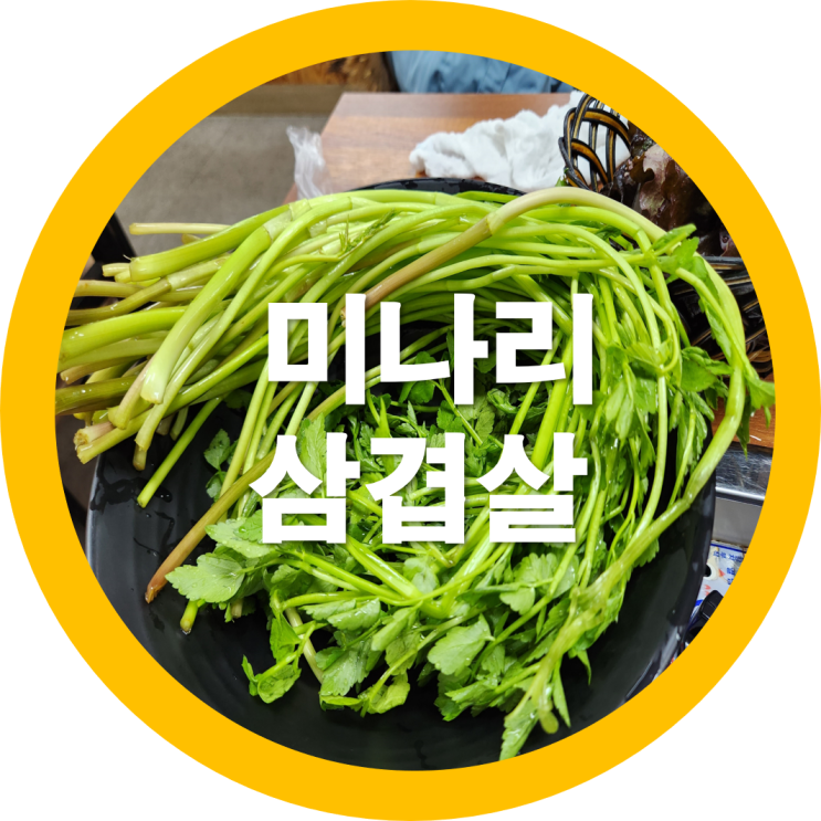  구미 미나리 삼겹살 몽실에서 먹어봤는데-내돈내산