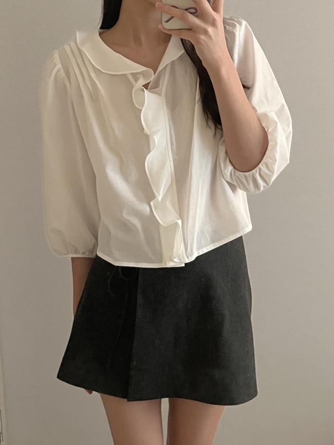  르플레인 글로리 블라우스 / leplain glory blouse