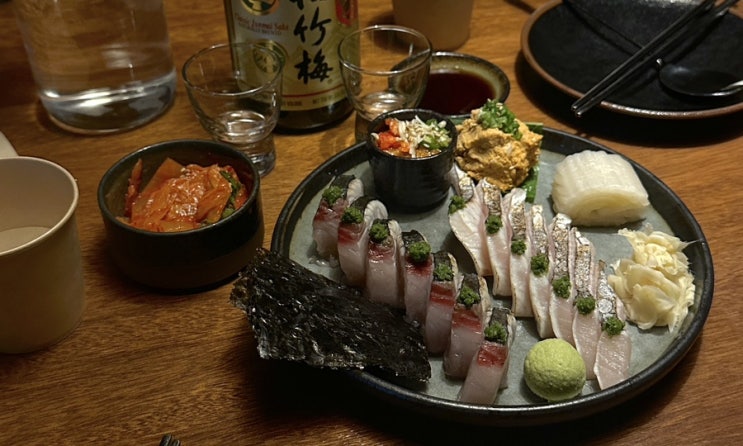  남영동/숙대입구 분위기 좋은 술집,  삼치회 맛집 평화남영 (평일 저녁 웨이팅, 예약)