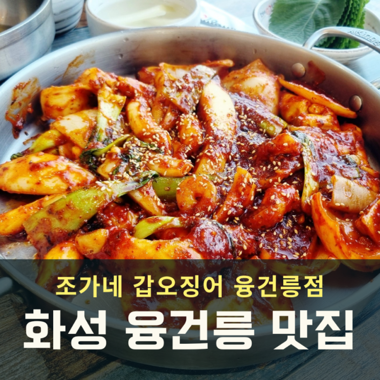 화성 융건릉 맛집 조가네 갑오징어 불고기 점심 메뉴