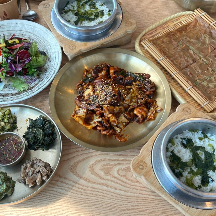  수원 송죽동 맛집 가족모임 추천 산으로간쭈꾸미
