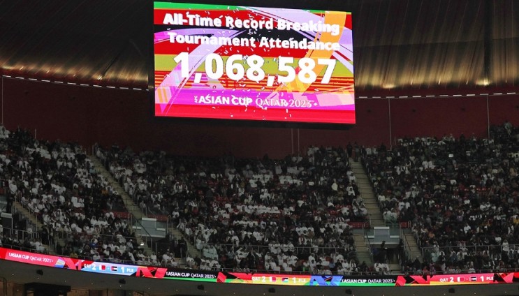 2023 2024 AFC 카타르 아시안컵: 역대 최다 관중 기록 갱신