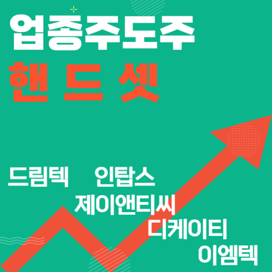 업종주도주 - 핸드셋(드림텍,인탑스,제이앤티씨,디케이티,이엠텍)주도주식 주가 분석 및 미래 투자 전망
