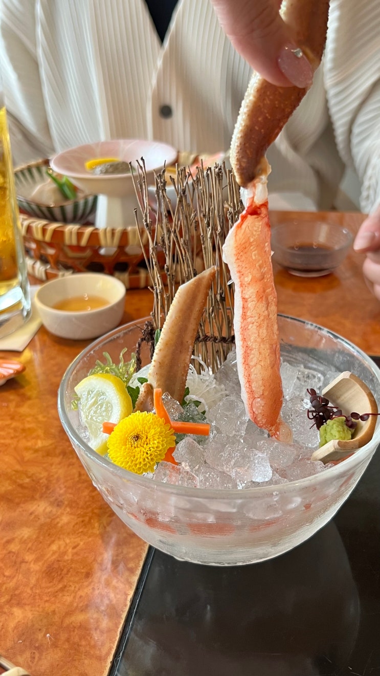  [도쿄 긴자 맛집] 카니도라쿠 긴자핫쵸메점 - 신선한 게 코스요리