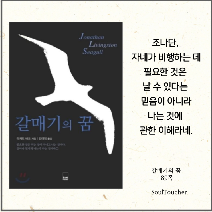 #『갈매기의꿈』:본질을놓치지마라 #『갈매기의꿈』:본질을놓치지마라