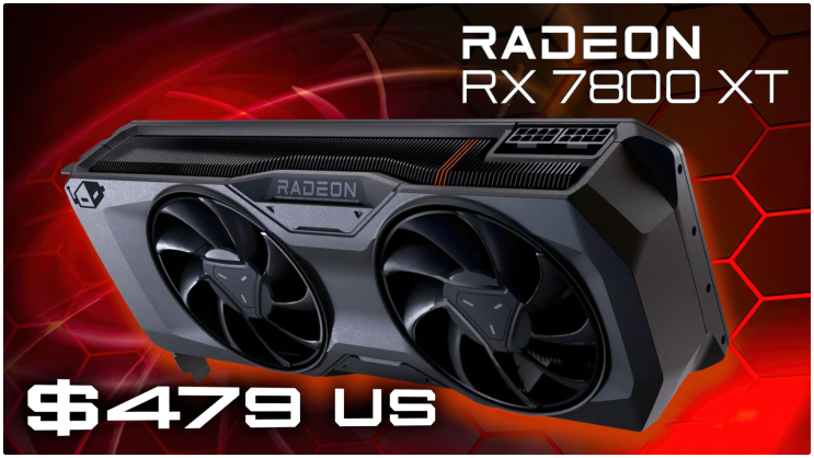 AMD 라데온 RX 7800 XT GPU, 역대 최저가로 인하