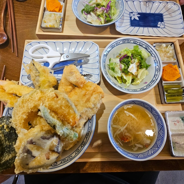  온천천 카페거리 밥집, 점심 먹기 좋은 안락동 강텐동(내돈내산)