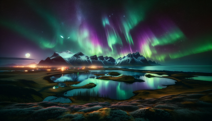 아이슬란드의 밤하늘을 수놓는 자연의 걸작, 오로라 보레알리스