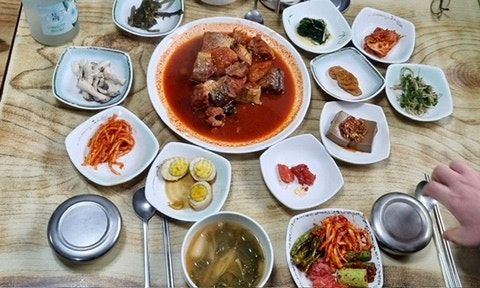  삼척|까치식당 원덕호산맛집 현지인 백반맛집