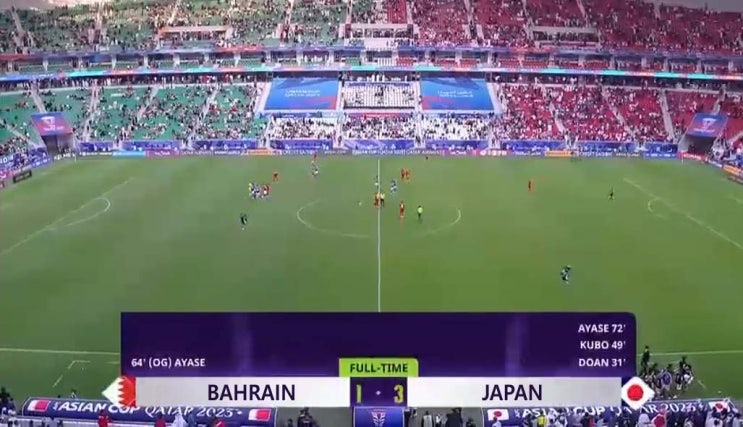  2024 AFC 아시안컵 16강 바레인 vs 일본