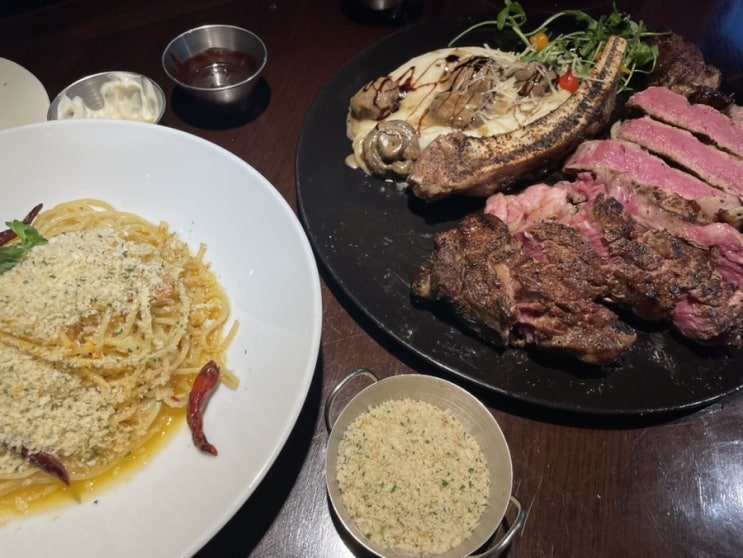  [강남 맛집] 아웃백 블랙라벨 토마호크 스테이크 통신사 할인받는 방법과 아웃백 꿀팁