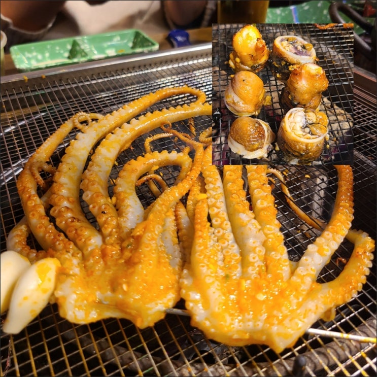  제주시청맛집 삼바리 재미있는 낙지 숯불구이