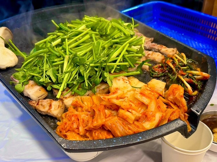  아차산역삼겹살맛집 어린이대공원후문 순삼이네미나리삼겹살