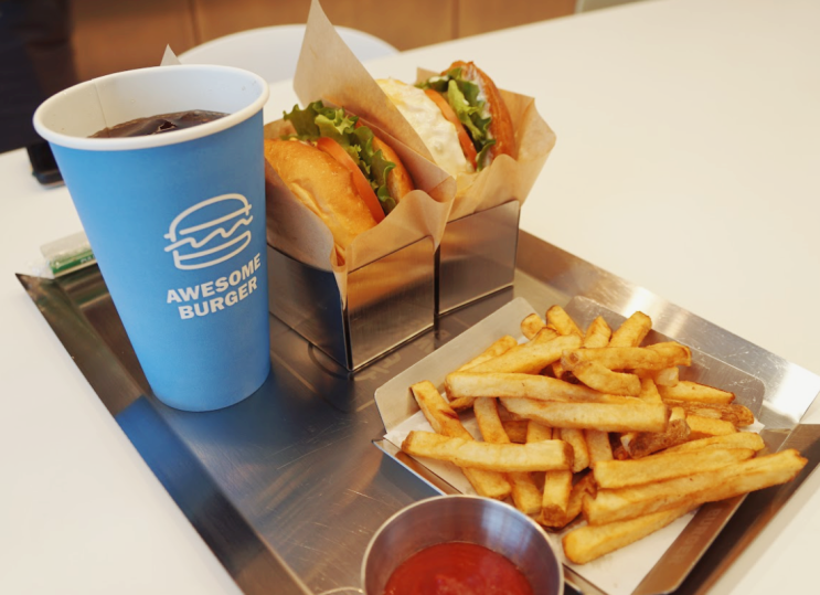 장산역 맛집 찾다가 재료가 신선해서 더 맛있었던 해운대 수제버거 맛집 어썸버거